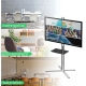 TV Ständer Standfuß Halterung Neigbar Drehbar mit Rollen für OLED LCD LED Plasma Bildschirme bis 60“ TS211