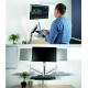 Monitor Tischhalterung Sitz Steh Monitorhalter mit Gasdruckfeder für LCD LED Bildschirme für Monitor Tastatur 13“- 32“ W1GD