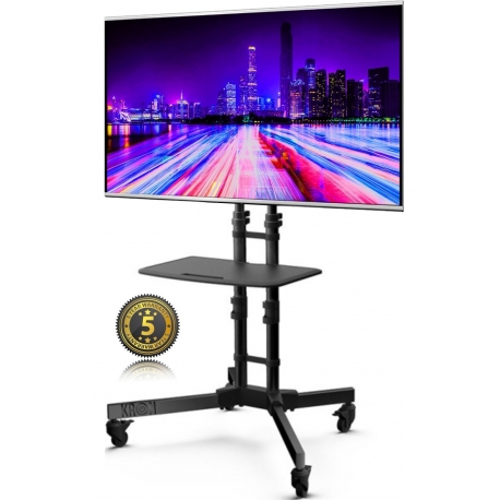 TV Ständer Standfuss Halterung mit Rollen Höhenverstellbar für OLED LCD LED Plasma Flachbildschirme 32“- 65“ TS122
