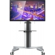 TV Ständer Standfuss Halterung mit Rollen Drehbar Höhenverstellbar für LCD LED Plasma Flachbildschirme 32“- 65“ TSA-12